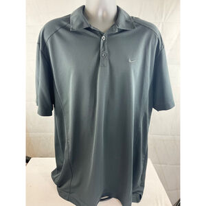 Nike Golf Dri-FIT Polo Shirt XX-Large Gray Polyester 100% Used